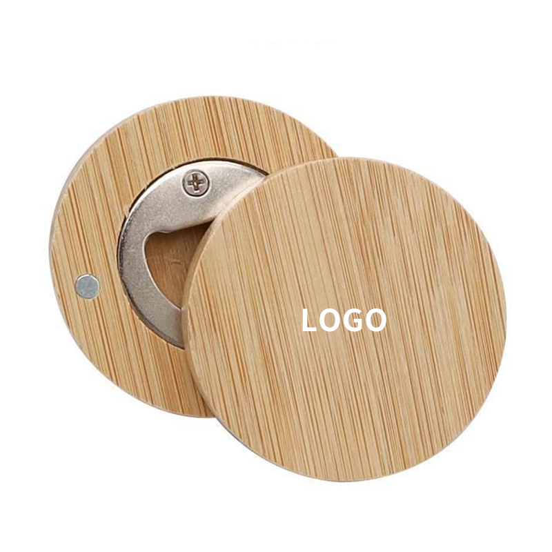 Creative Solid Wood Round Bottle Opener - Thickened Anti-Crack Tool